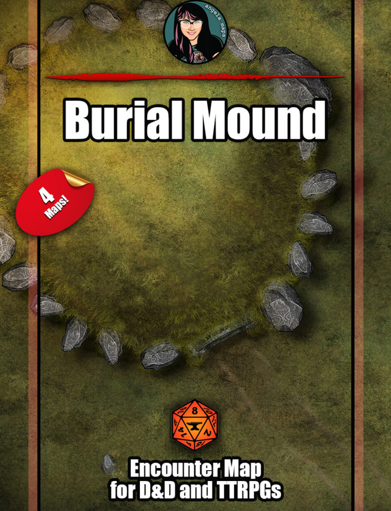 Burial Mound Battle Map With Foundry Vtt Support Angela Maps