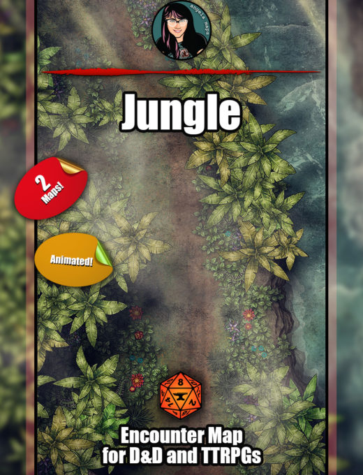 Jungle Battle Map With Foundry VTT Support Animated WEBM Angela