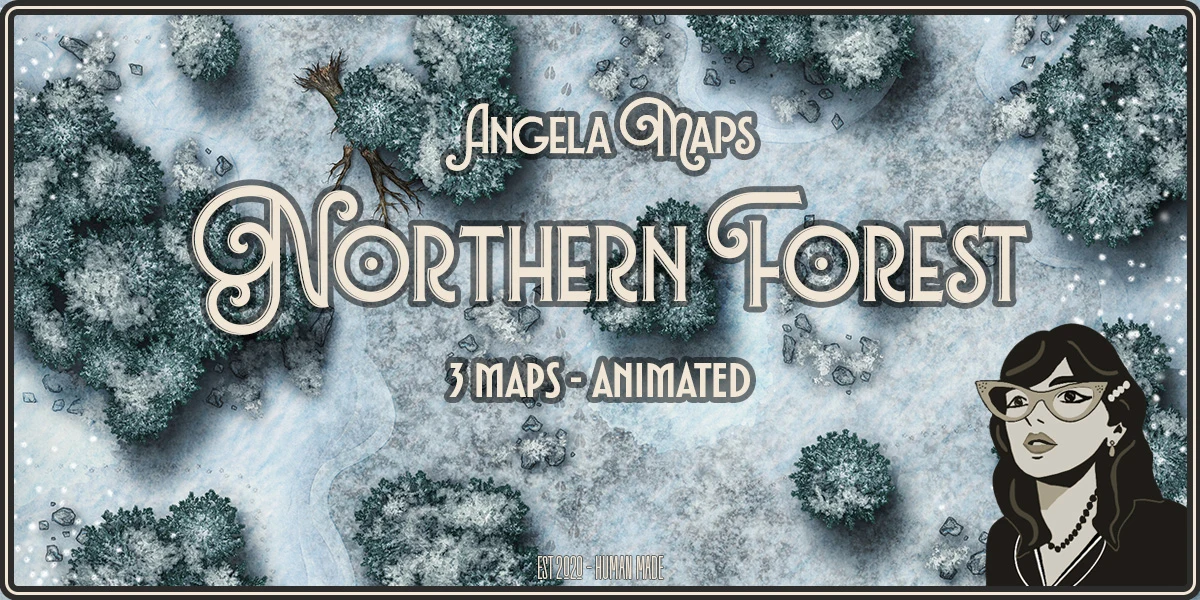 Northern Forest 40 x 120 animated map pack