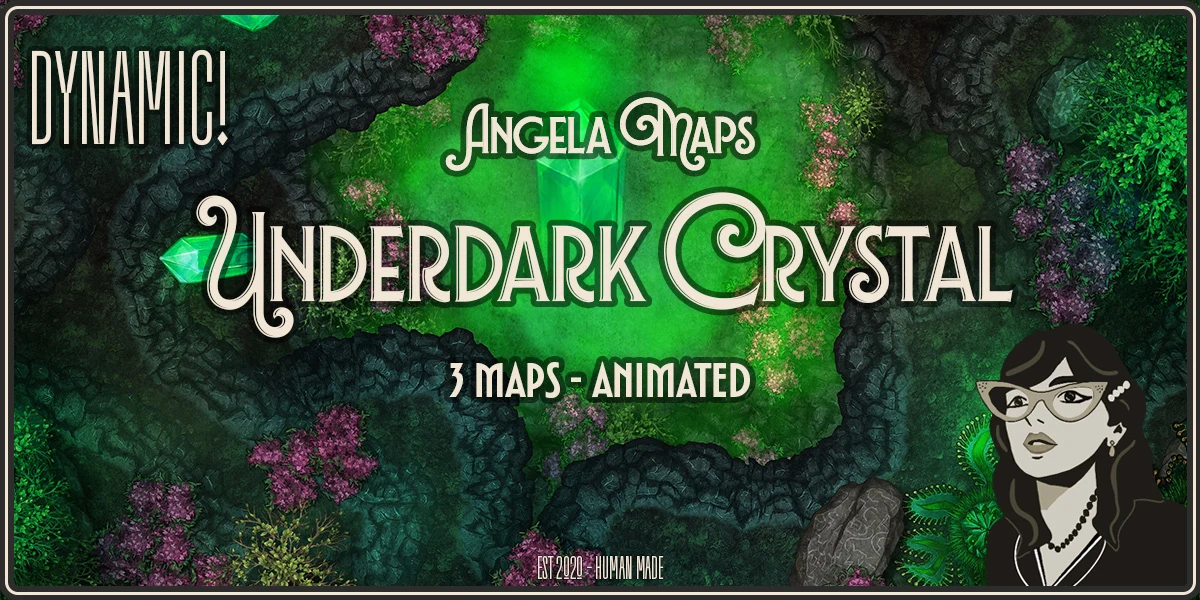 Angela Maps Underdark Crystal