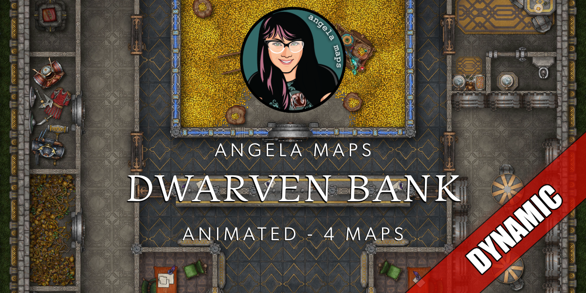 Angela Maps Dwarven Bank Battle Map Pack