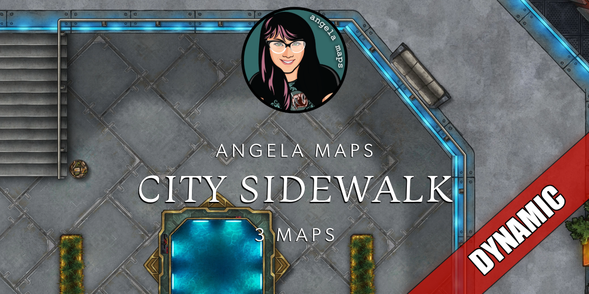 Angela Maps City Sidewalk