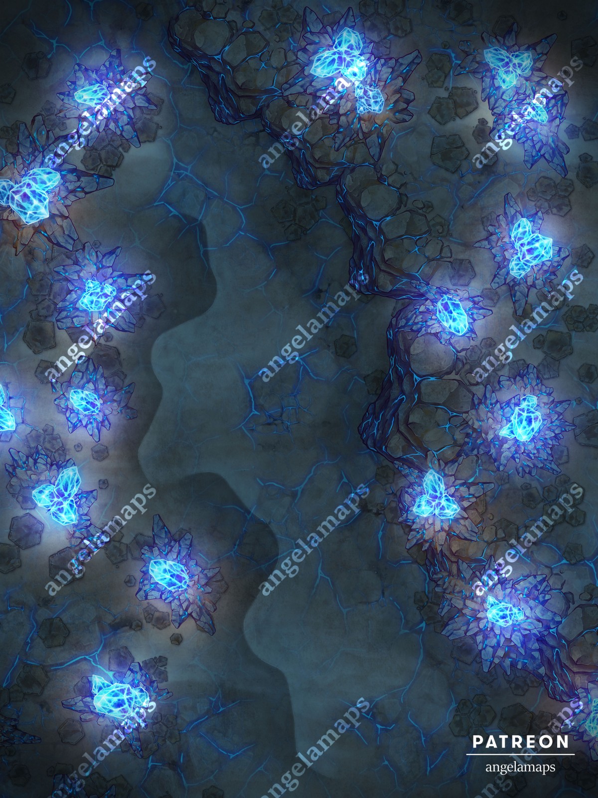 Alien Terrain animated sci-fi battle map pack