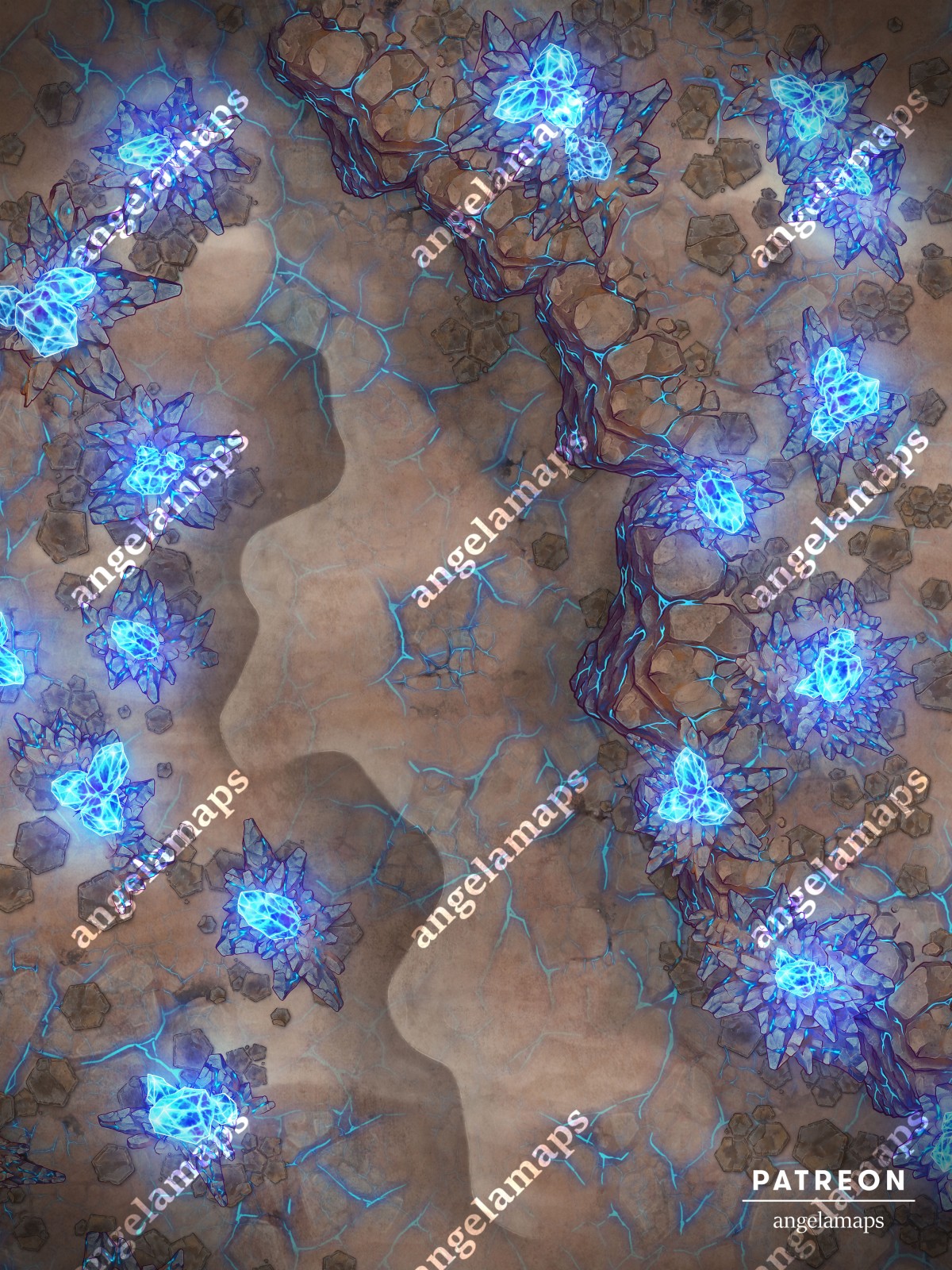 Alien Terrain animated sci-fi battle map pack