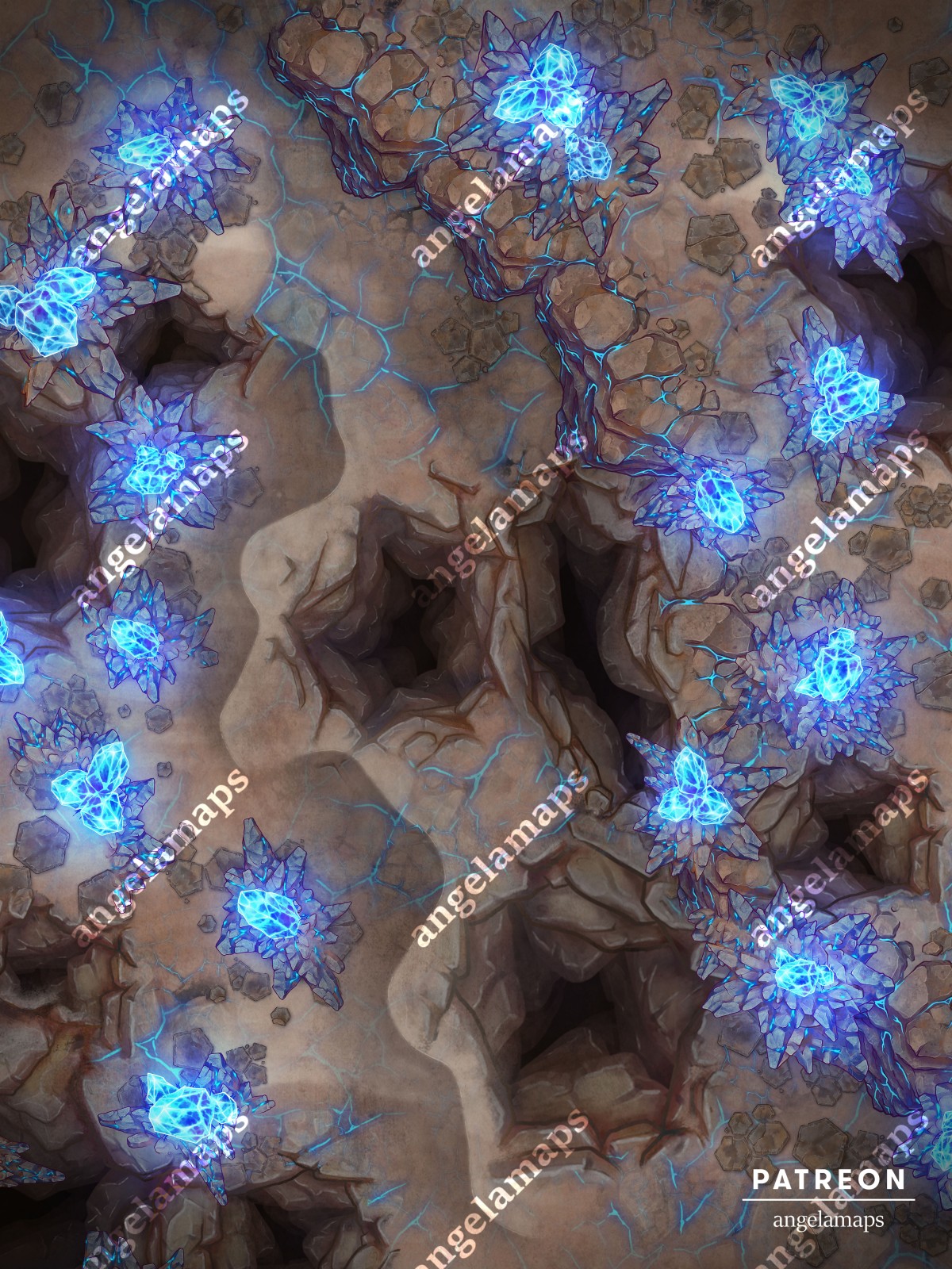 Alien Terrain animated sci-fi battle map pack