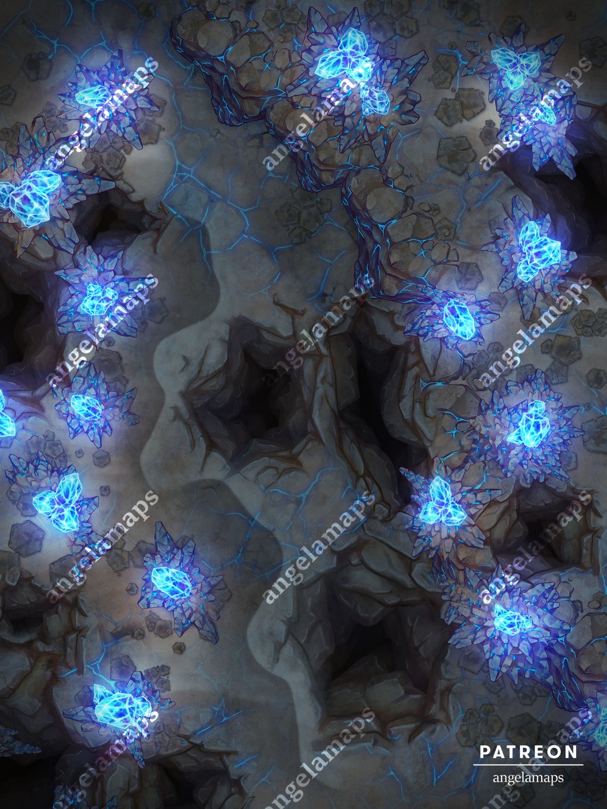 Alien Terrain animated sci-fi battle map pack