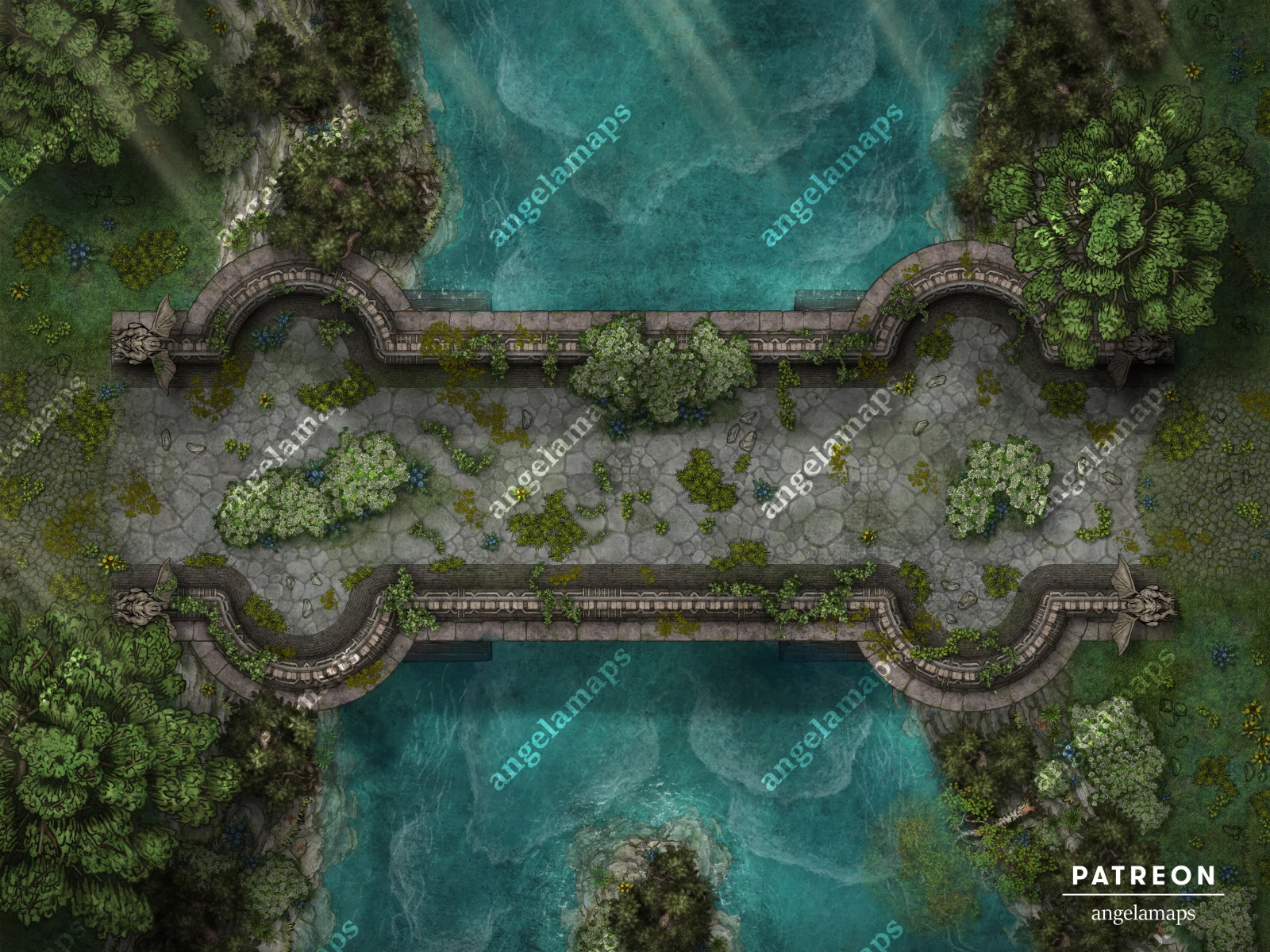 The Troll's Bridge The Troll's Bridge animated battle map pack