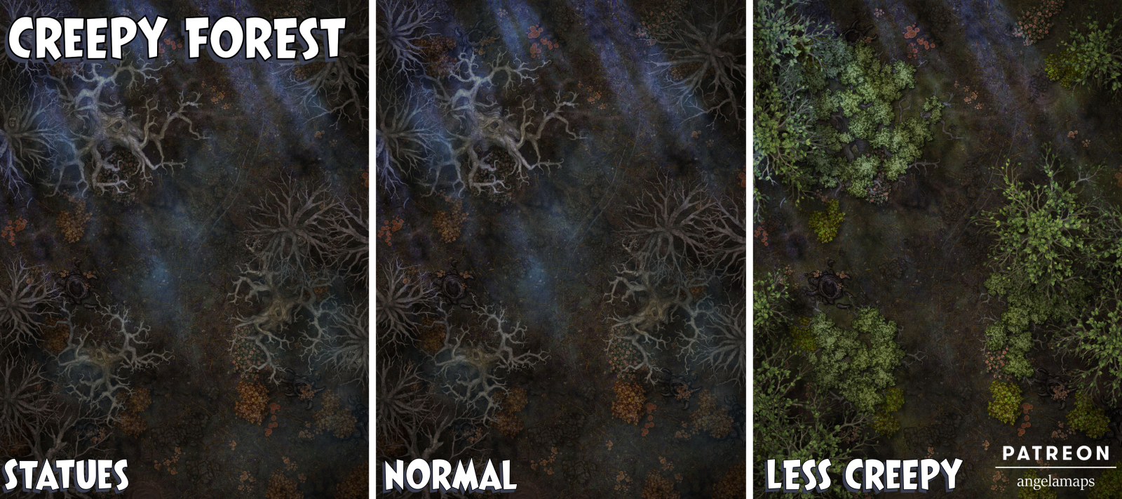 Angela Maps Creepy Forest Preview