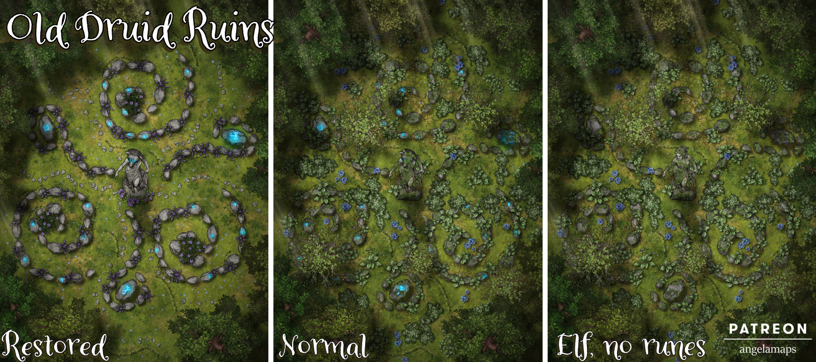 Angela Maps Old Druid Ruins Preview