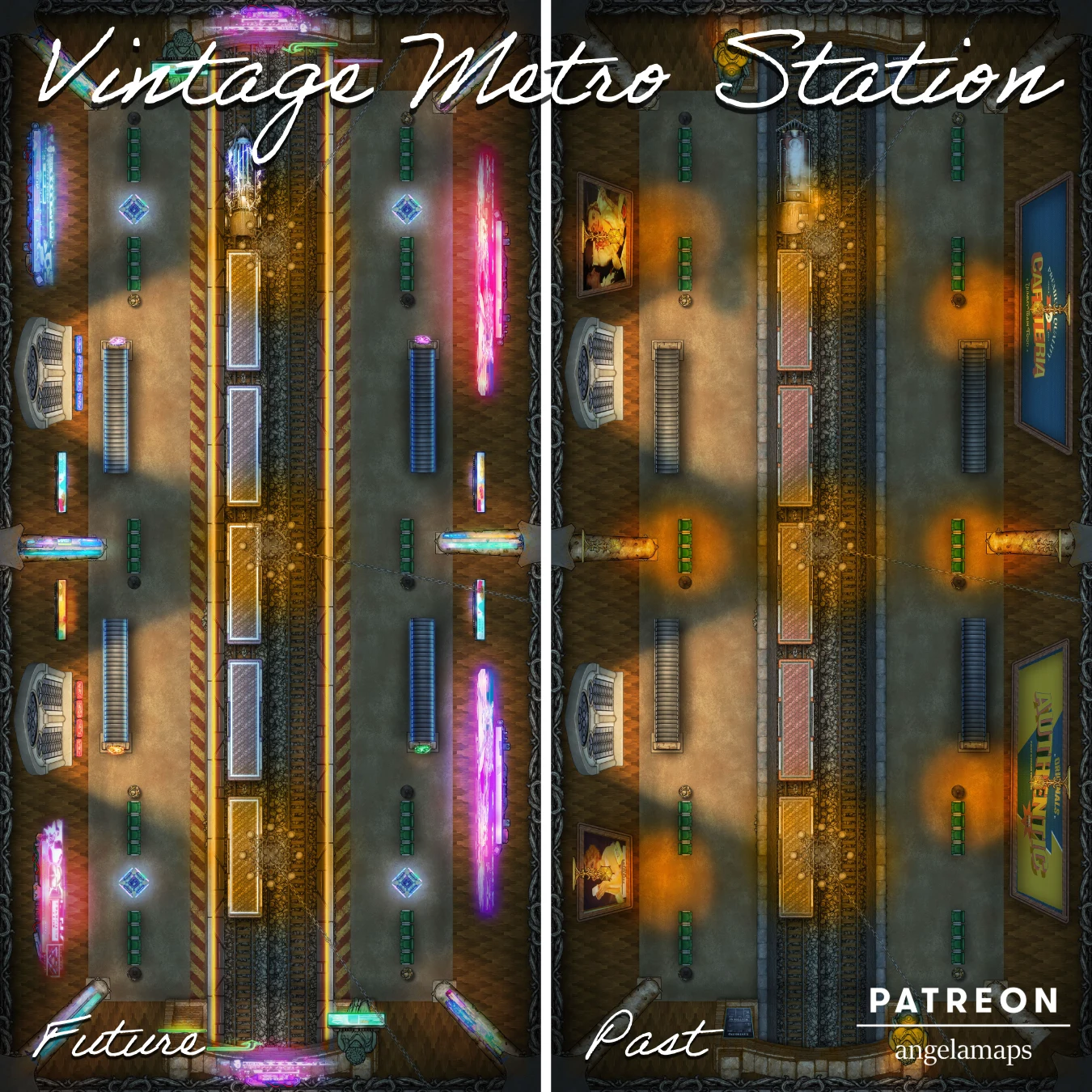 Angela Maps Vintage Metro Station Preview