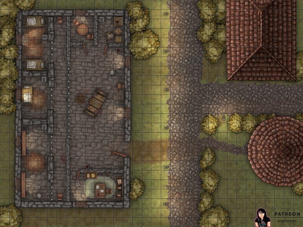 Dnd Jail Battle Map