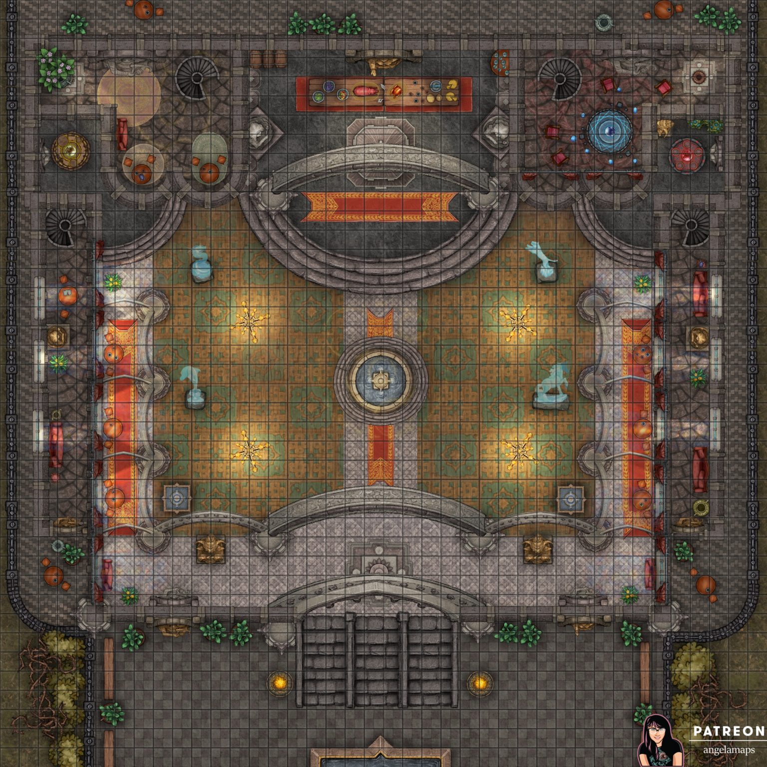 Grand Ballroom – Angela Maps – Free, Static, and Animated Battle Maps ...