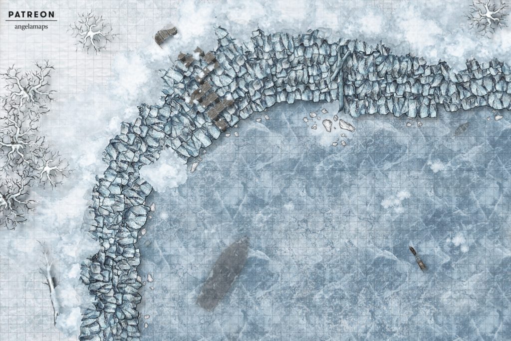 Frozen Wall TTRPG Map