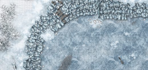 Frozen Wall TTRPG Map