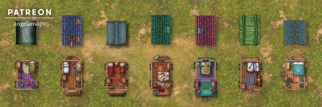 Romani wagons for D&D or Pathfinder