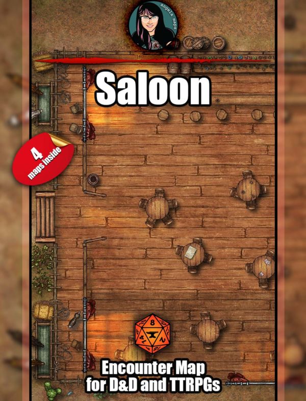 Saloon map pack for D&D with Foundry VTT support