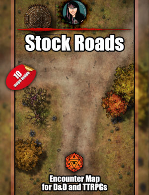 Stock roads battlemap pack with Foundry VTT support
