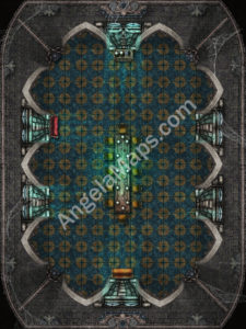 Gothic vampire dining hall battle map