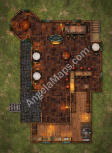 Trollskull Manor - 5 floors -broken and repaired - D&D battlemap