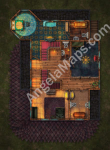 Trollskull Manor - 5 floors -broken and repaired - D&D battlemap