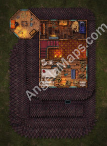 Trollskull Manor - 5 floors -broken and repaired - D&D battlemap