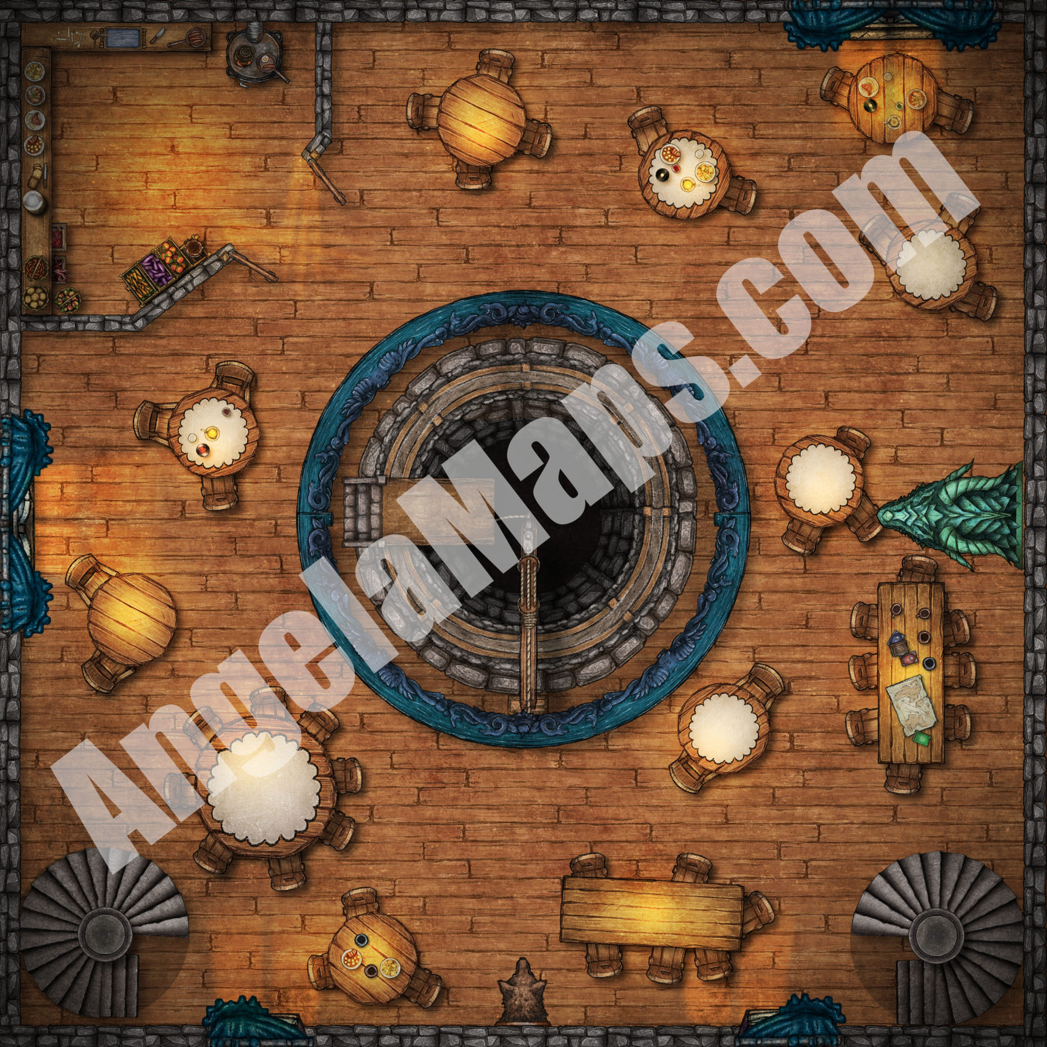 The Yawning Portal Battle Map Pack Foundry Vtt Support Angela Maps Free Static And