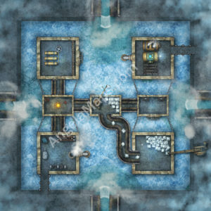 Ice making machine D&D battle map