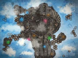 Sky forge battle map for D&D