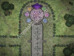 Mysterious portal D&D battle map