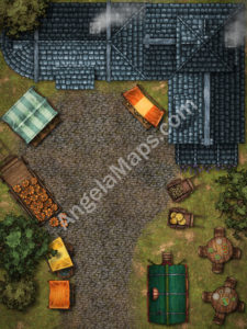 Outdoor market D&D battlemap