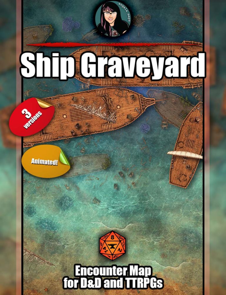 Ship Graveyard – Foundry VTT support. JPG/WEBM – Angela Maps – Free ...