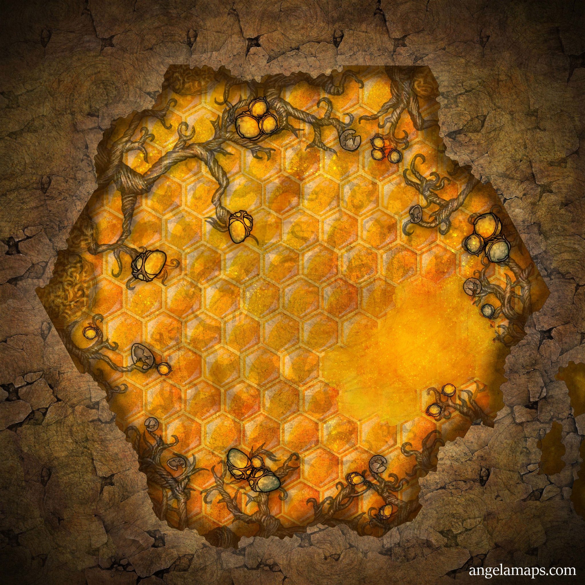 The Hive – Angela Maps – Free, Static, and Animated Battle Maps for D&D ...