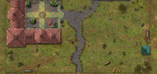 Hacienda Battle Map for D&D
