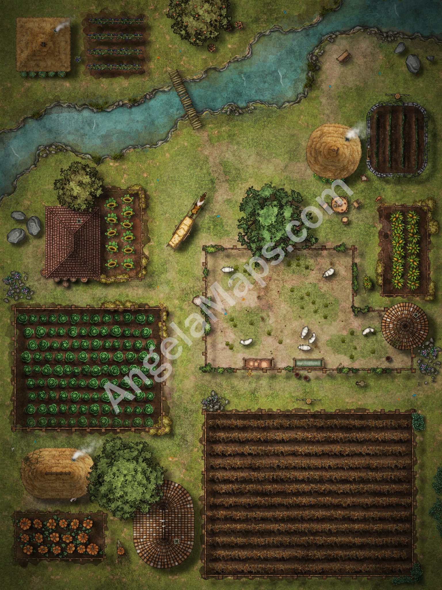 Farm Country – Foundry VTT support. JPG – Angela Maps – Free, Static