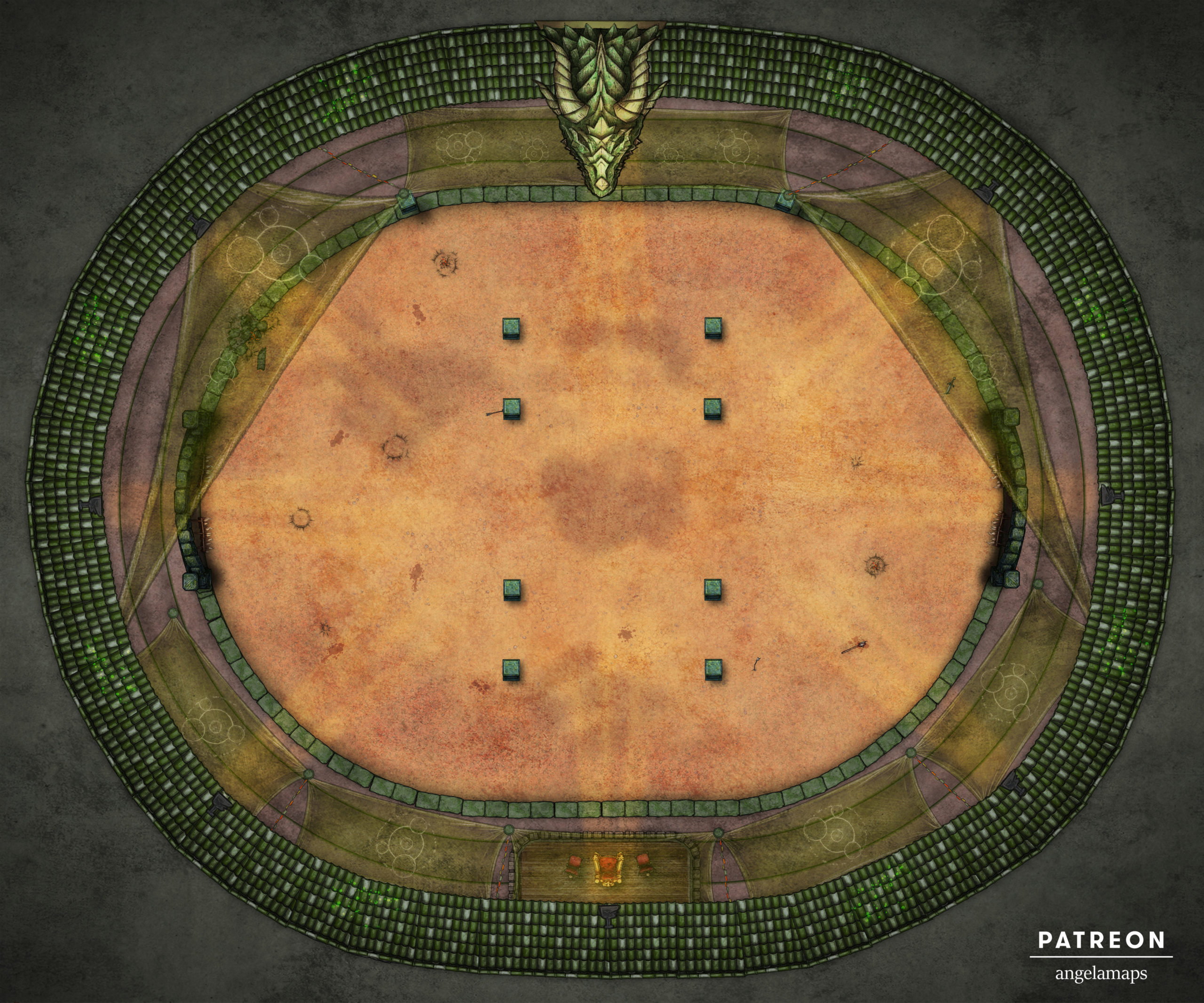 Arena ⋆ Angela Maps - Free, Static, and Animated Battle Maps for D&D ...