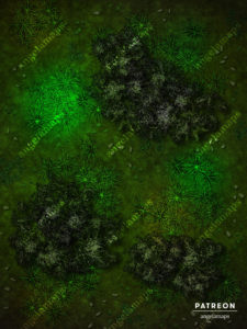Poison forest jungle battle map