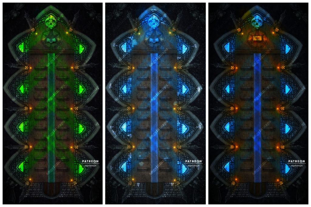 Cathedral variants battle maps