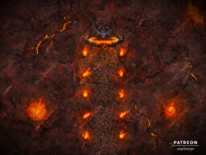 Hell Portal D&D battle map