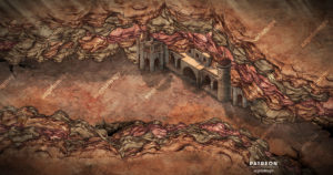 Canyon Dungeon Entrance D&D battle map