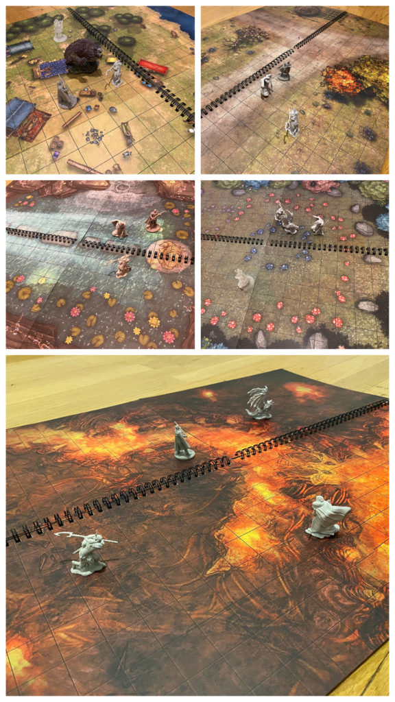 Table top battle maps RPG double book set