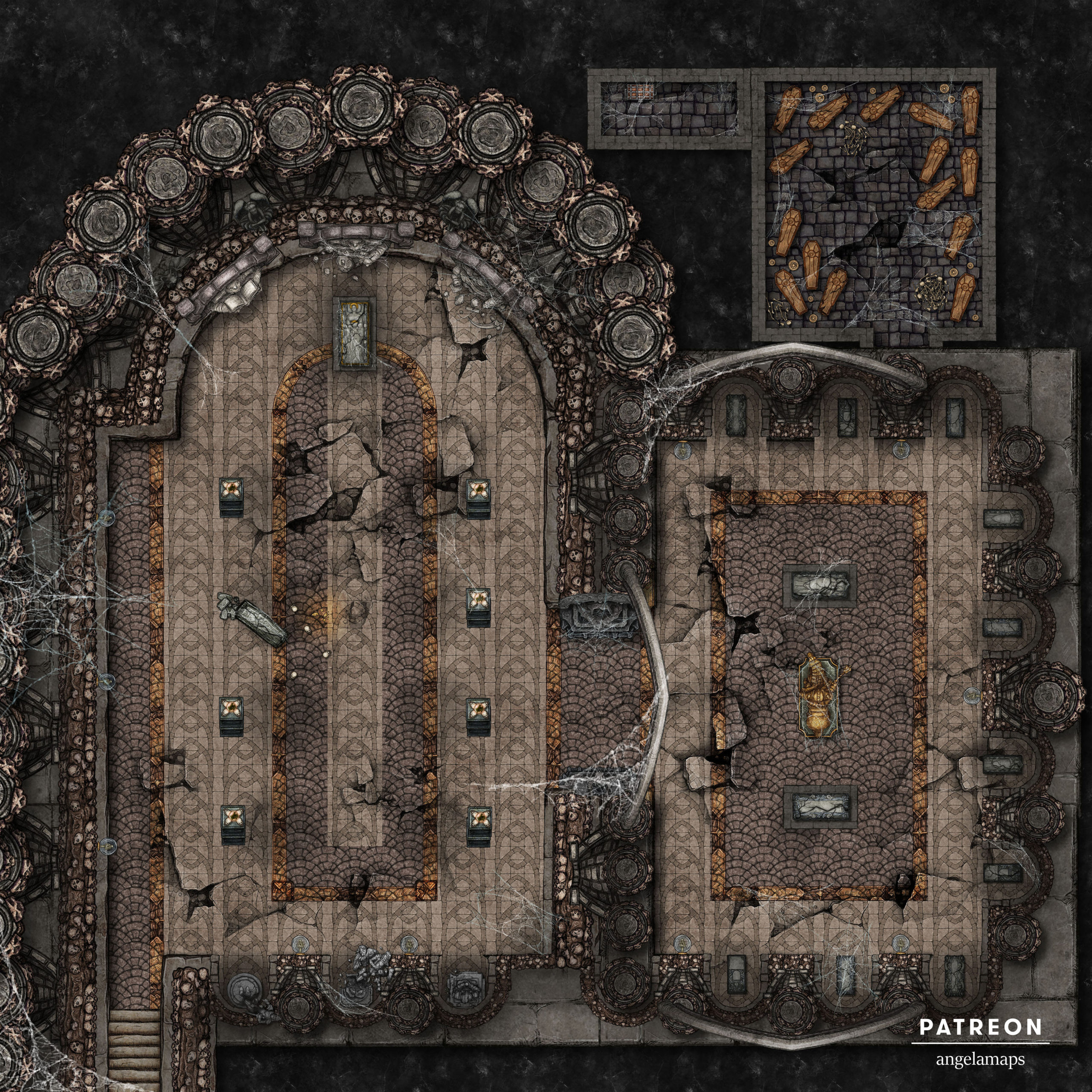 Crypt ⋆ Angela Maps - Free, Static, and Animated Battle Maps for D&D ...
