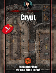 Crypt battle map with Foundry VTT support – JPG – Angela Maps – Free ...