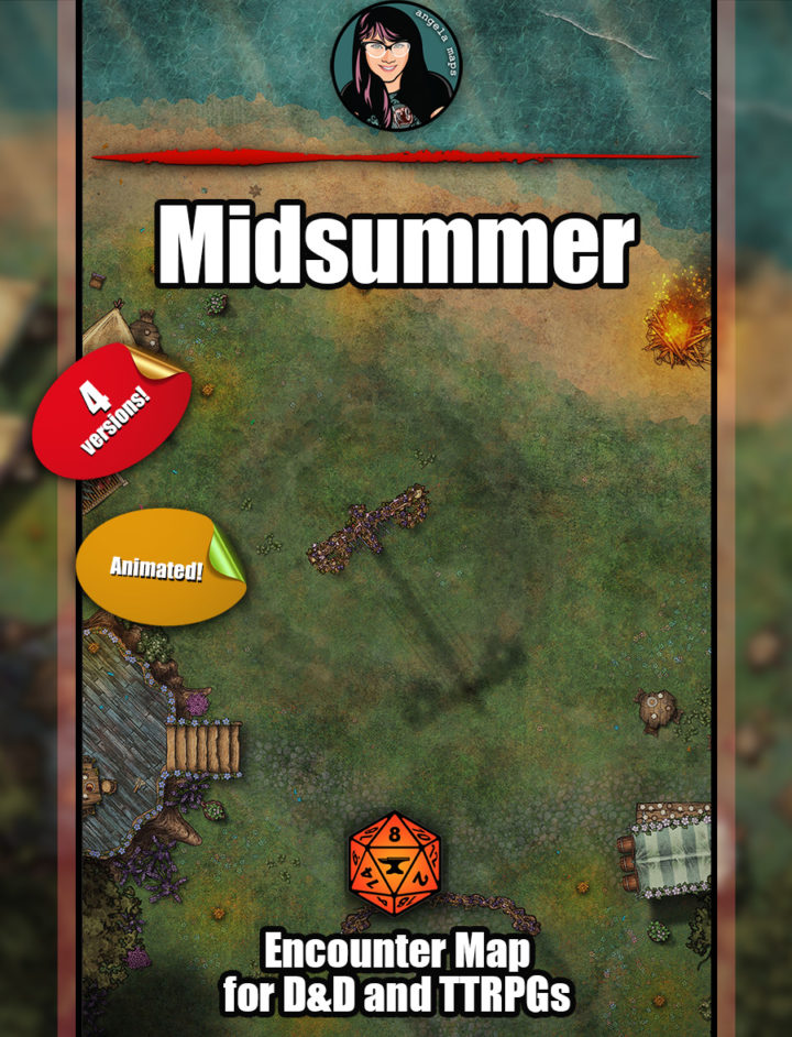 Midsummer Festival Battle Map With Foundry Vtt Support Animated Webm Angela Maps Free 7050