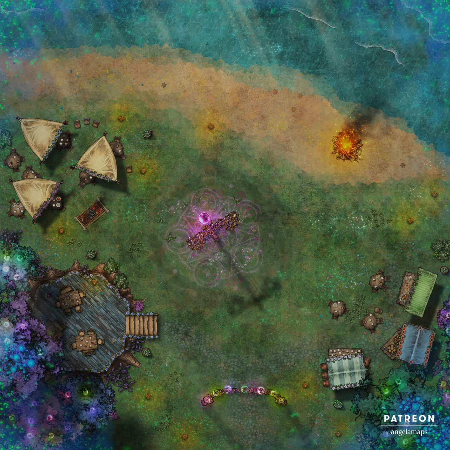 Midsummer Festival Of The Midnight Sun Angela Maps Free Static And Animated Battle Maps 7905