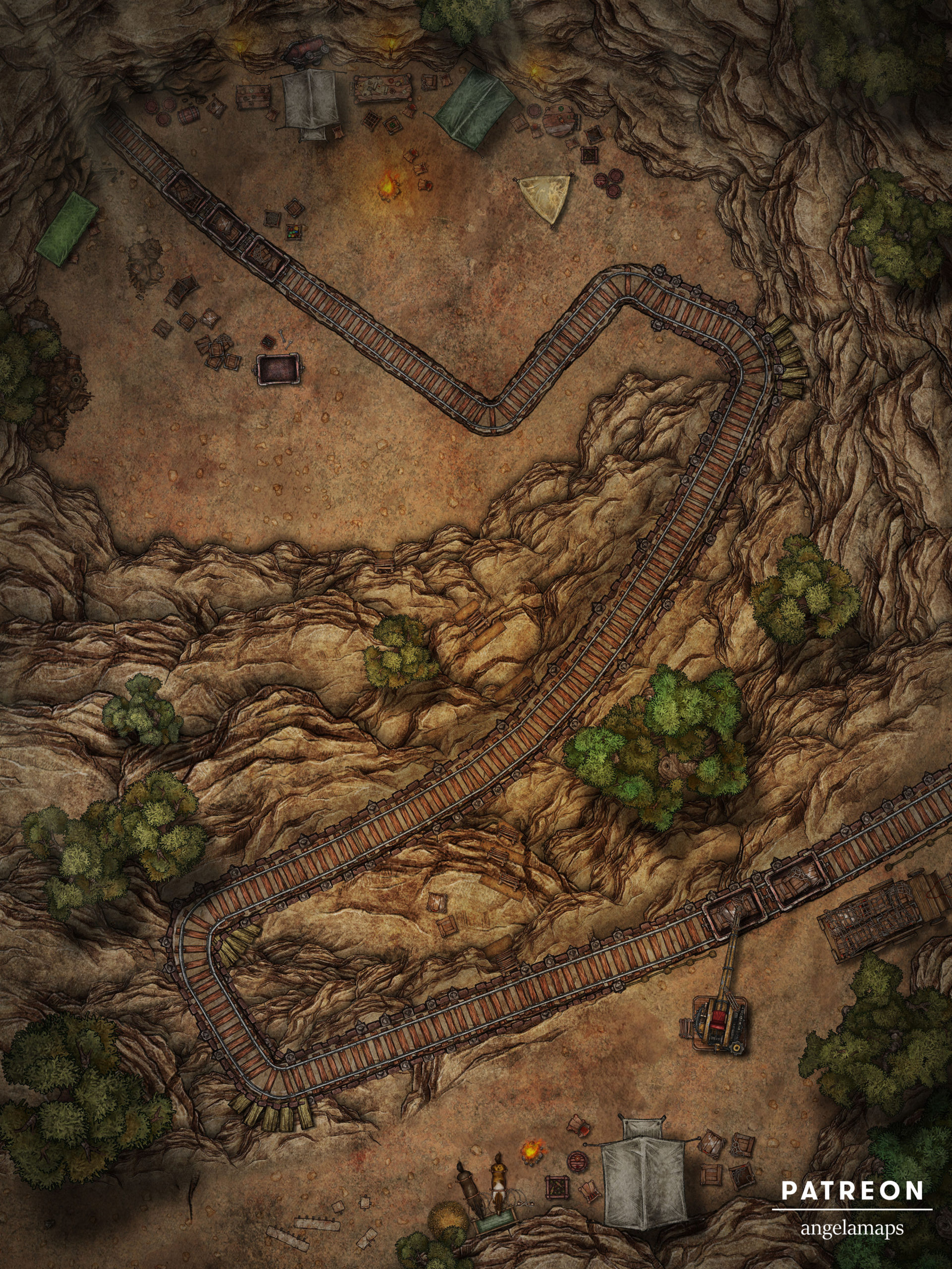 Mine Entrance – Angela Maps – Free, Static, and Animated Battle Maps ...