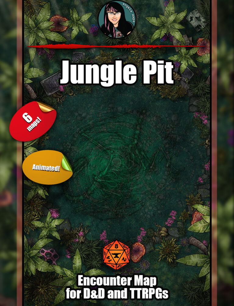 Jungle Pit – Angela Maps – Free, Static, and Animated Battle Maps for D ...