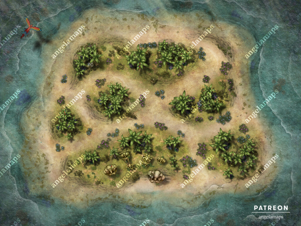 Island of the pharaohs battle map 