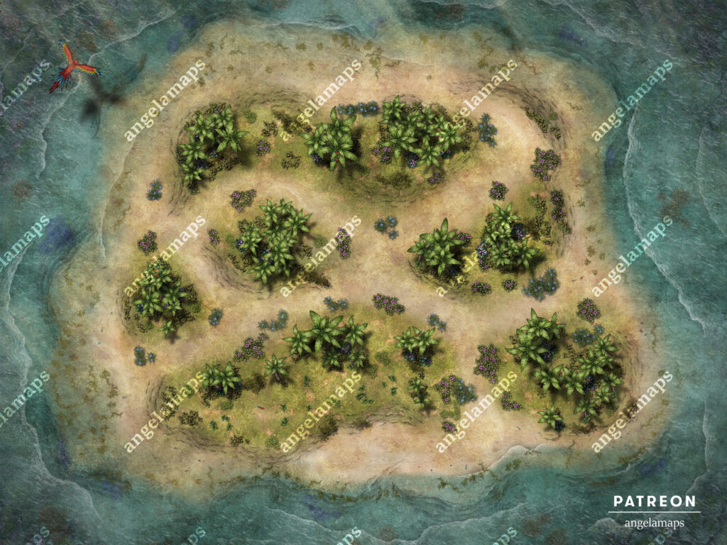 Beautiful island battle map