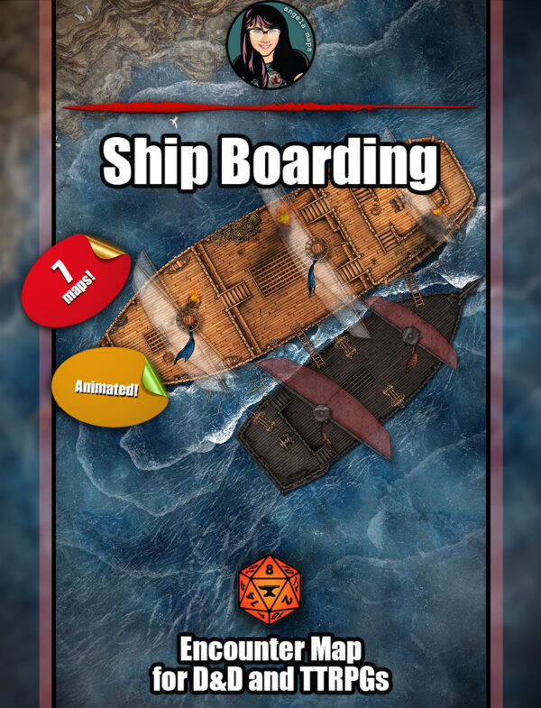 Ship boarding FVTT animated map pack