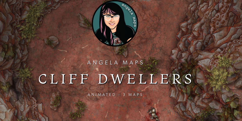 Cliff Dwellers battle map set by Angela Maps